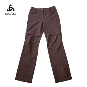 ODLO  Trousers convertible Odlo Light Zip-Off woman size small brown/gray